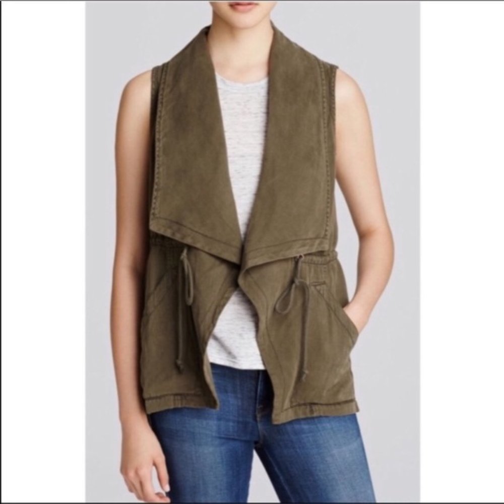 NWT Medium Sanctuary Olive green Linen vest
